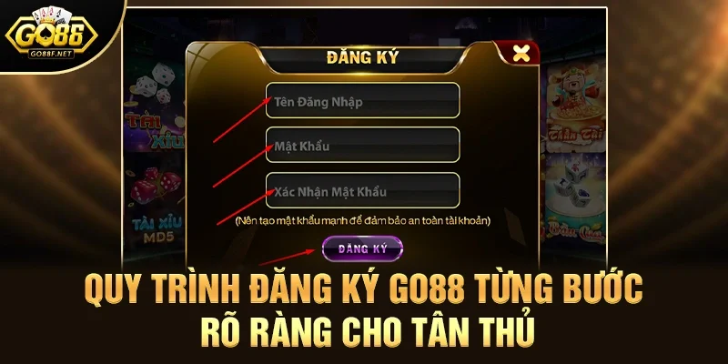 Quy trình đăng ký Go88 từng bước rõ ràng cho tân thủ 